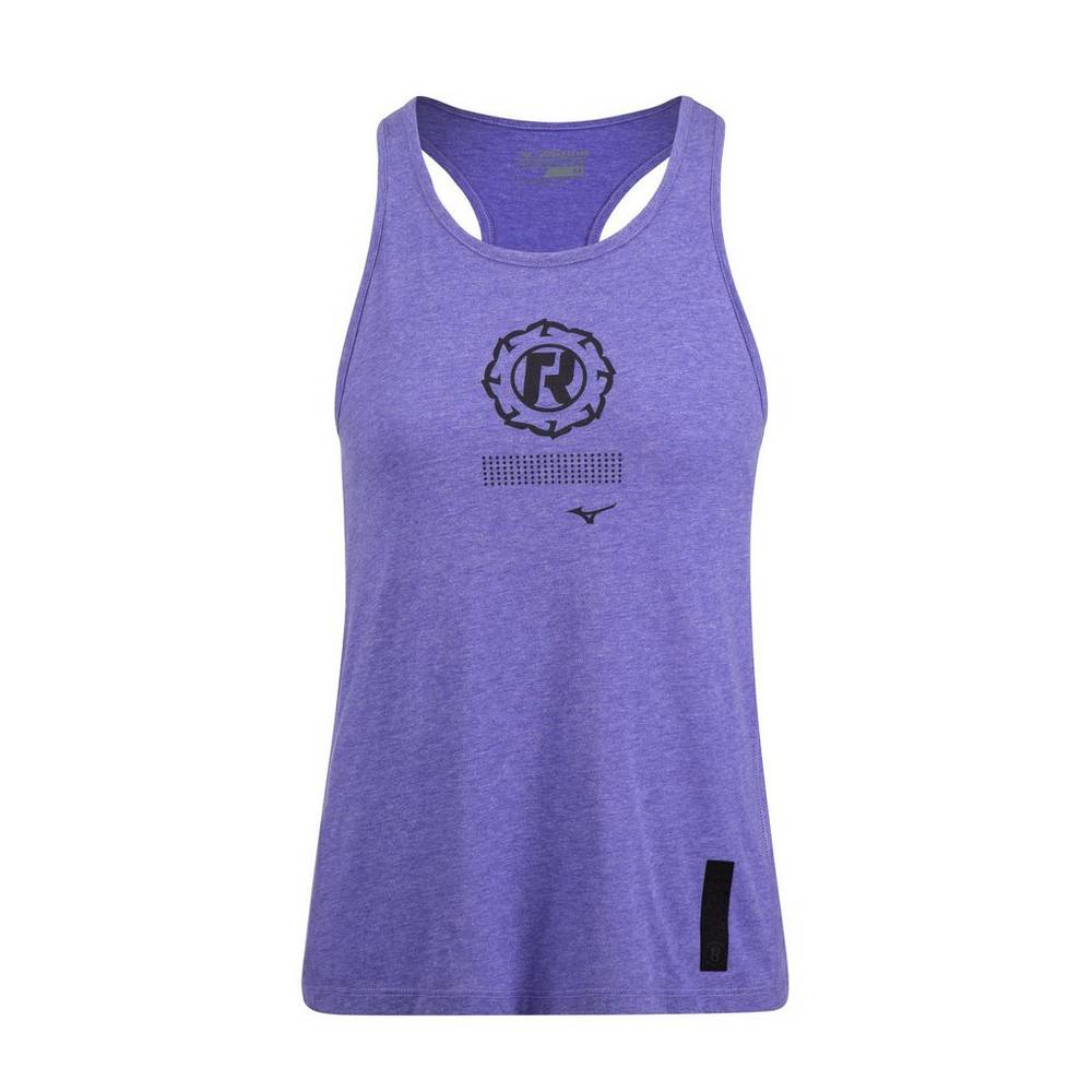 Mizuno Women's Ronda Rousey Graphic Tank Top Navy (530099-CSH)